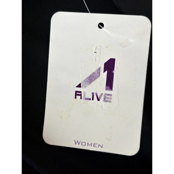 Alive Magnetics Black Athleticwear Athleisure Sheer V-Neck T-Shirt Size M - Picture 6 of 10